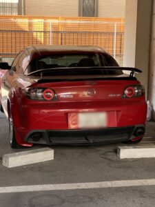 マツダＲＸ８のイモビライザーキーの鍵作成・神奈川のスマートキーイモビライザーキーの鍵屋